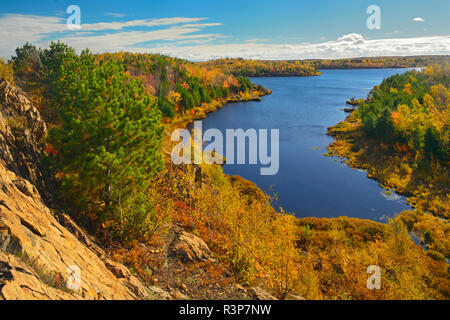 Canada Ontario, Sudbury. Lago paesaggio Laurenziana. Foto Stock