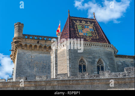 Torre di Bermonde, Duke's chateau, Uzes, Provenza, Francia Foto Stock