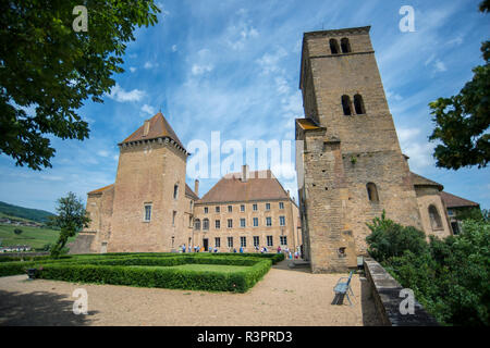Chateau de, Pierreclos Pierreclos, Maconnaise, Borgogna, Francia Foto Stock