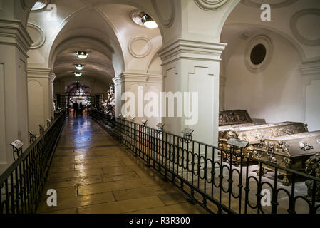 Austria, Vienna, Kaisergruft. Imperial vault di sepoltura, luogo di riposo degli Asburgo la famiglia reale (solo uso editoriale) Foto Stock