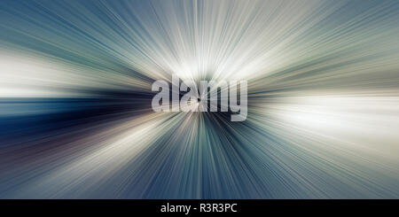 Distorsione del tempo, la velocità della luce, il tempo di viaggio concetto sfondo Foto Stock