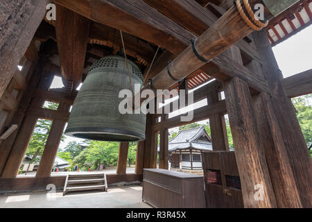 Il Tempio di Todai-ji Bell a Nara, la regione di Kansai del Giappone Foto Stock