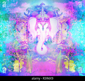 Diwali ganesha design Foto Stock