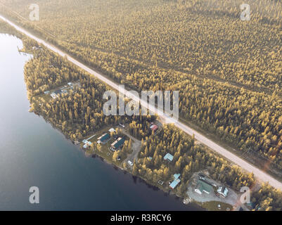 La Svezia, Kiruna, vista aerea Foto Stock