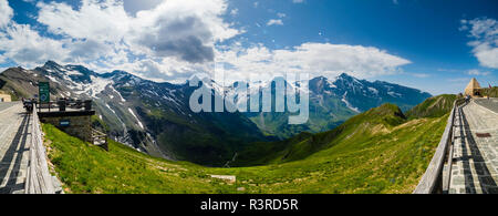 Austria, Hohe Tauern, Grossglockner Strada alpina, vista sul Grossglockner Foto Stock