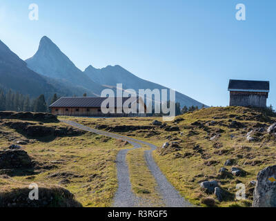 Il ben noto swiss churfirsten nelle alpi Foto Stock