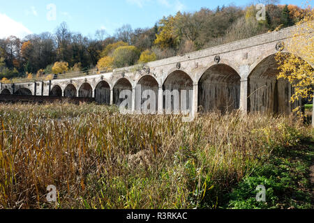 Il viadotto ferroviario a Coalbrookdale, Shropshire, Regno Unito Foto Stock