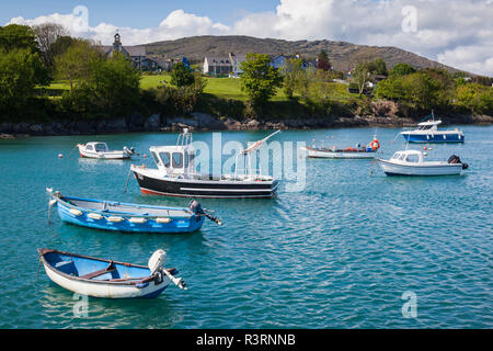 L'Irlanda, nella contea di Cork, testa di Mezzana Penisola, Schull, e vista sul porto Foto Stock