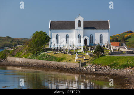 Irlanda, County Donegal, Fanad Penisola, Rosnakill, villaggio chiesa Foto Stock