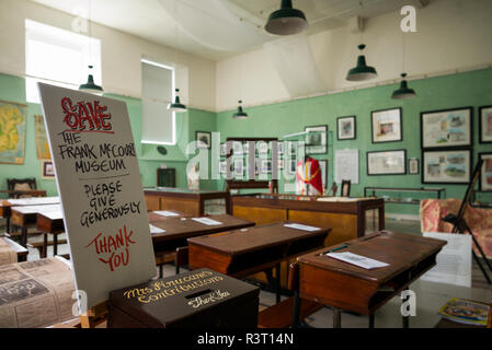 Irlanda, County Limerick, città di Limerick, Frank McCourt Museum, 1930 replica schoolhouse Foto Stock