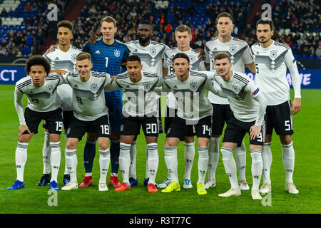 Gelsenkirchen, Germania 18 Novembre 2018 UEFA Nazioni League Germania - Paesi Bassi Team Germany Foto Stock