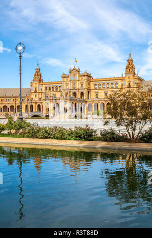 Spagna, Andalusia, Sevilla, Plaza de Espana Foto Stock