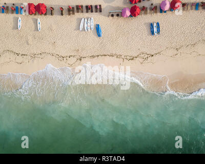 Indonesia, Bali, vista aerea di Pandawa beach Foto Stock