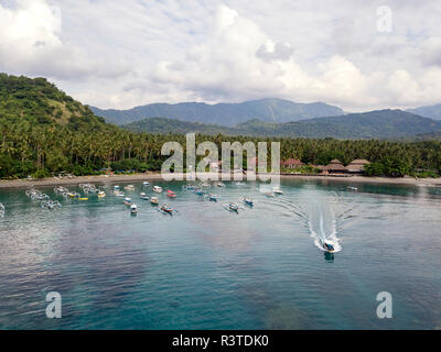 Indonesia, Bali, veduta aerea della spiaggia Foto Stock