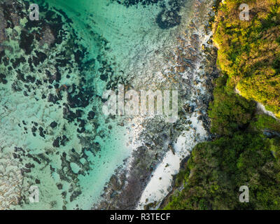 Indonesia, Bali, veduta aerea della ciotola verde beach Foto Stock