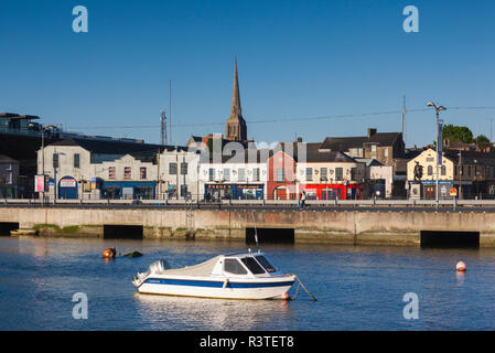 L'Irlanda, nella contea di Wexford, la cittadina di Wexford, barche sul Fiume Slaney, alba Foto Stock