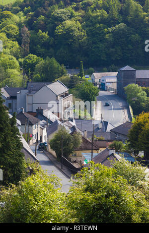 Irlanda, County Wicklow, Rathdrum, elevati vista città Foto Stock