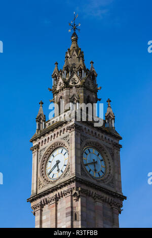 Regno Unito e Irlanda del Nord, Belfast, Albert Memorial Clock Tower Foto Stock