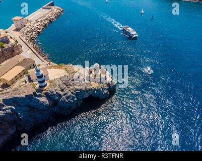 Isole Baleari Spagna, Mallorca, Serra de Tramuntana, Port de Soller Foto Stock