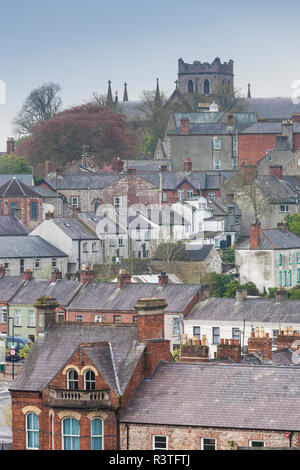 Regno Unito e Irlanda del Nord, nella contea di Armagh, elevati vista città Foto Stock