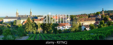 Vista di Bamberg (Patrimonio Mondiale dell'UNESCO), Baviera, Germania Foto Stock