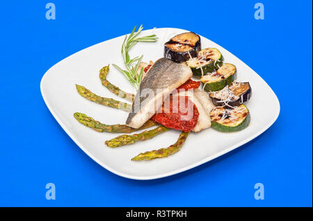 Filetto di branzino Foto Stock