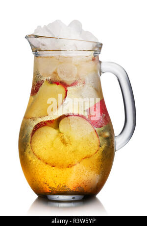 Apple spritzer (apfelschorle) brocca Foto Stock