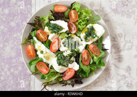 Italiano cremosa Burrata formaggio Foto Stock