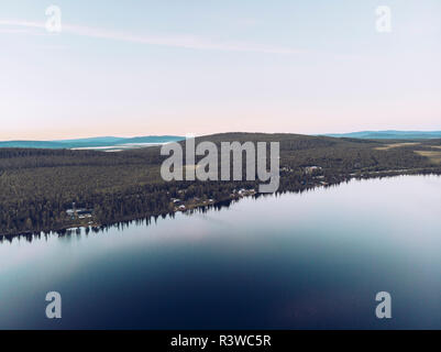 La Svezia, Kiruna, vista aerea Foto Stock