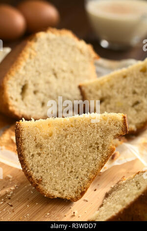 Zabaione fetta di torta Foto Stock