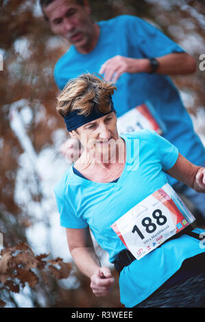 Repubblica ceca, Pilsen, Novembre 2018: Hannah Pilsen Krkavec Trail. Foto Stock