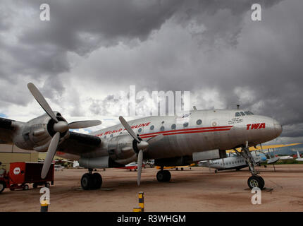 TWA costellazione al Pima Air & Space Museum di Tucson, Arizona. Foto Stock