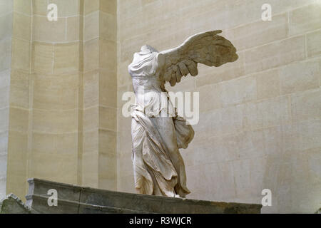 La Vittoria Alata di Samotracia al Louvre. Gen 13, 2018 Foto Stock