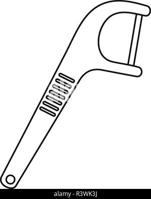 Il filo interdentale medica scegliere icona. Schema Illustrativo del filo interdentale medica scegliere icona vettore per il web design isolato su sfondo bianco Illustrazione Vettoriale