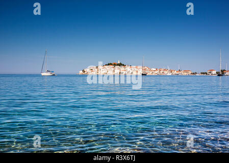 Primosten, famosa meta turistica in Croazia Foto Stock