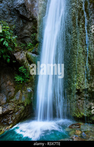 Stati Uniti, California, Big Sur. Cascata Limekiln close-up. Credito come: Christopher Talbot Frank Jaynes / Galleria / DanitaDelimont.com Foto Stock