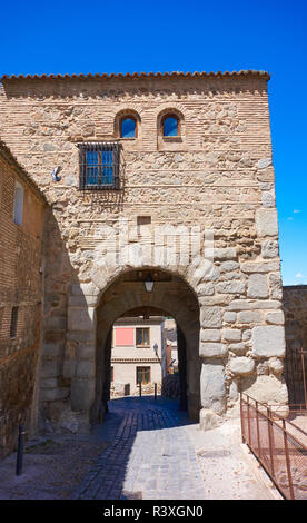 Toledo porta Valmardon Castiglia La Mancha di Spagna Foto Stock