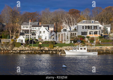 Stati Uniti d'America, Massachusetts, Cape Ann, Gloucester, Annisquam, aragosta Cove, autunno Foto Stock