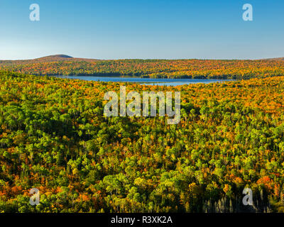 Michigan, Keweenaw Peninsula, vista dalla montagna Brockway Foto Stock