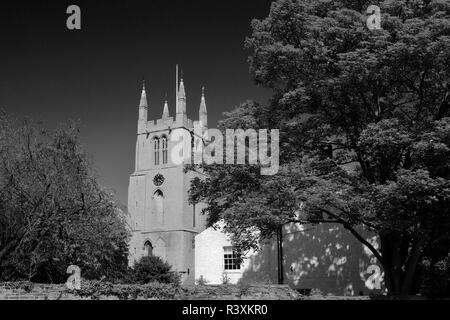 Bourne abbazia e la Chiesa Parrocchiale di San Pietro e di San Paolo, Bourne città mercato, Lincolnshire, England, Regno Unito Foto Stock