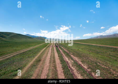 Assy altopiano a est di Almaty Kazakhstan presi in agosto 2018 presi in hdr Foto Stock