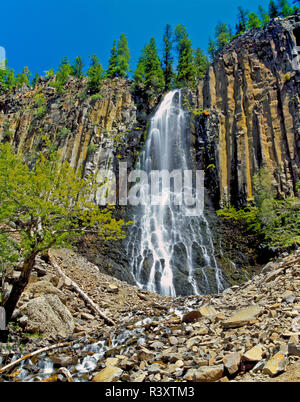 Palizzata cade nella forcella est hyalite bacino del torrente vicino a Bozeman, Montana Foto Stock