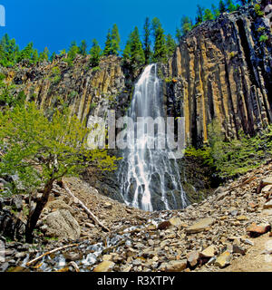 Palizzata cade nella forcella est hyalite bacino del torrente vicino a Bozeman, Montana Foto Stock