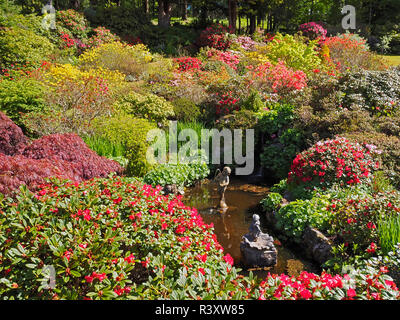 Il castello di Ballindalloch e giardini Highlands scozzesi Foto Stock