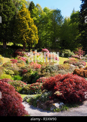 Il castello di Ballindalloch e giardini Highlands scozzesi Foto Stock