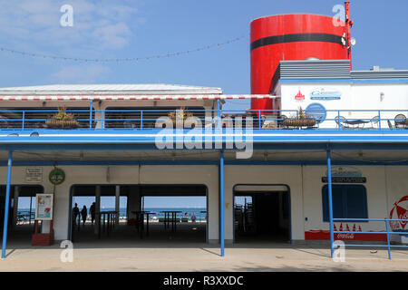 Naufraghi Bar e Grill, sul lago Michigan, Chicago, Illinois, Stati Uniti d'America Foto Stock