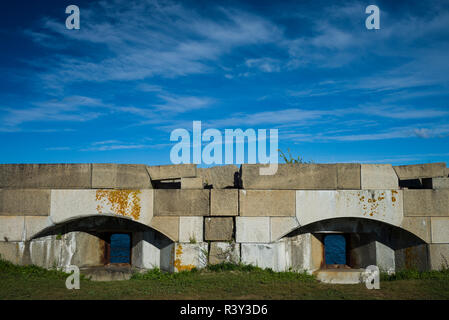 Stati Uniti d'America, New Hampshire, Castel nuovo muro di difesa della fortezza di costituzione Foto Stock