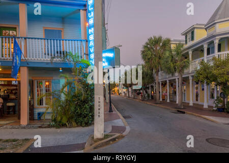 Petronia Street in Bahama Village di Key West, Florida, Stati Uniti d'America Foto Stock