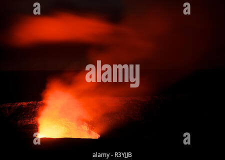 L eruzione del vulcano Kilauea alle Hawaii Foto Stock