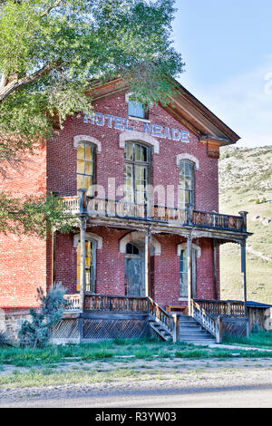 Stati Uniti d'America, Montana, Bannack parco statale, Hotel restaurato Meade Foto Stock